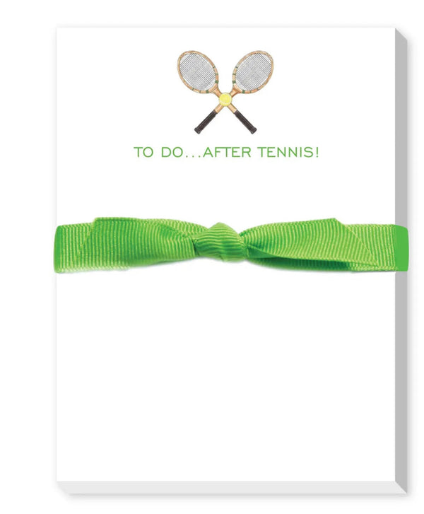 to do after...tenis mini notepad