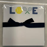love tennis doodle notepad