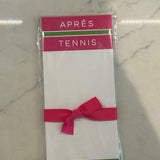 Apres Tennis skinny notepad