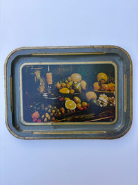 Found Decorative Metal Tray, Heavily Distressed Finish