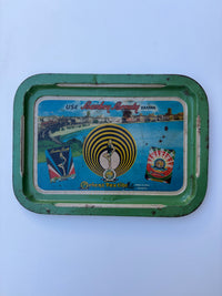 Found Decorative Metal Tray, Heavily Distressed Finish
