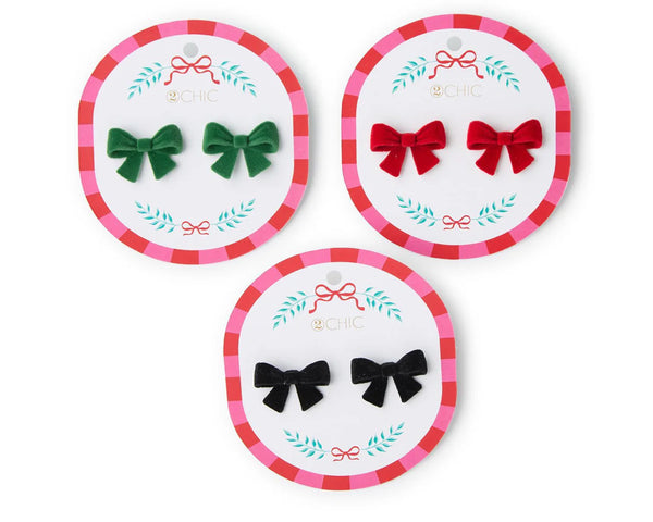 Velvet Bow Earrings