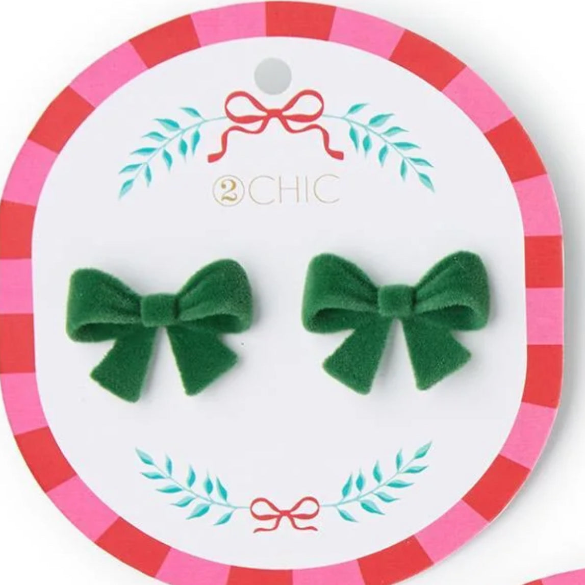 Velvet Bow Earrings