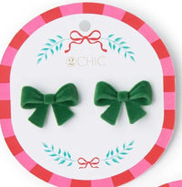 Velvet Bow Earrings
