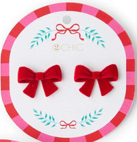 Velvet Bow Earrings