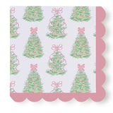 Fancy and Festive 3-Ply Paper Cocktail Napkin with Scalloped Edge