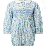 Floral Smocked Babysuit