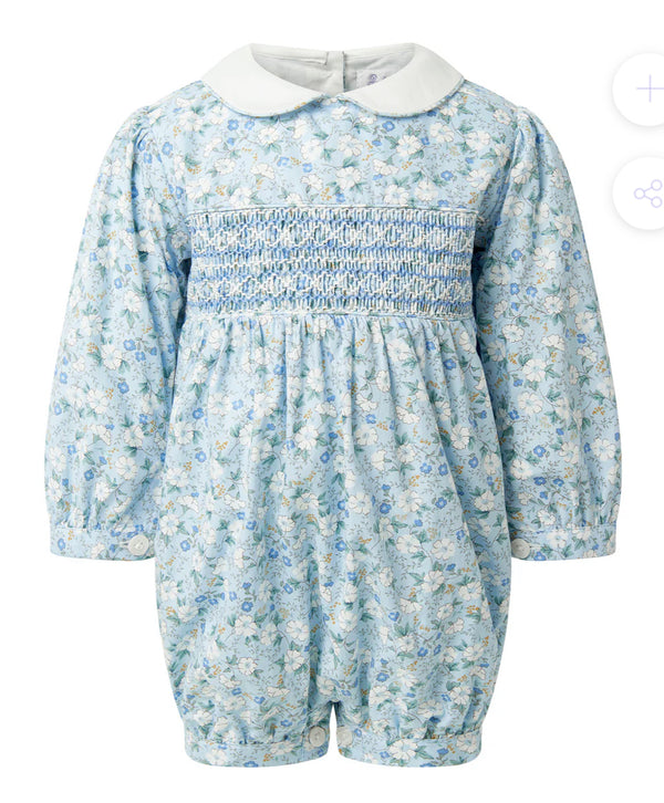 Floral Smocked Babysuit