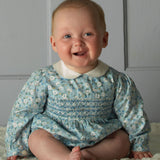 Floral Smocked Babysuit