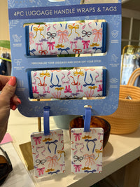 Luggage Handle Wrap & Tag Set – Bows