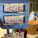 Luggage Handle Wrap & Tag Set – Bows