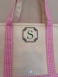 Medium Midi Coated Canvas Trim Tote