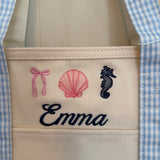 Medium Midi Coated Canvas Trim Tote