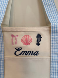 Medium Midi Coated Canvas Trim Tote
