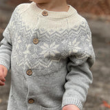 Polar Knitted Romper Grey Fairisle