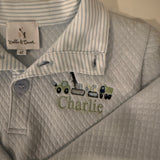 Boys Benjamin Blue Quilted Pullover