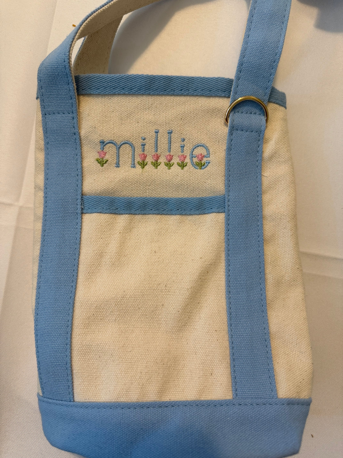 Everywhere-Carry Canvas Tote Bag with Charm Holder