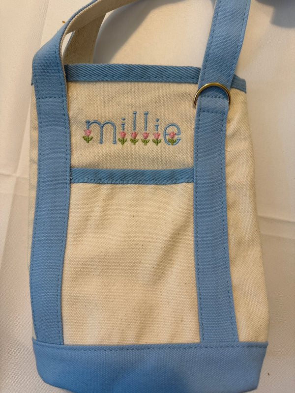 Everywhere-Carry Canvas Tote Bag with Charm Holder