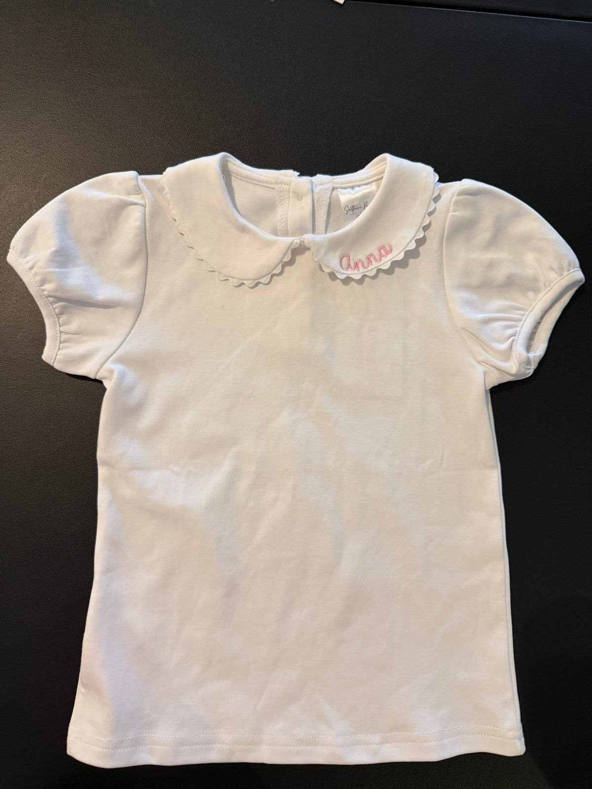 Scalloped Collared Girls Shirt