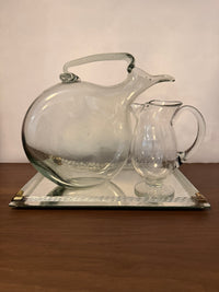 Handblown Glass Wine Pitcher - 2 sizes