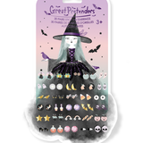 Natasha The Raven Witch Sticker Earrings, 30 pairs