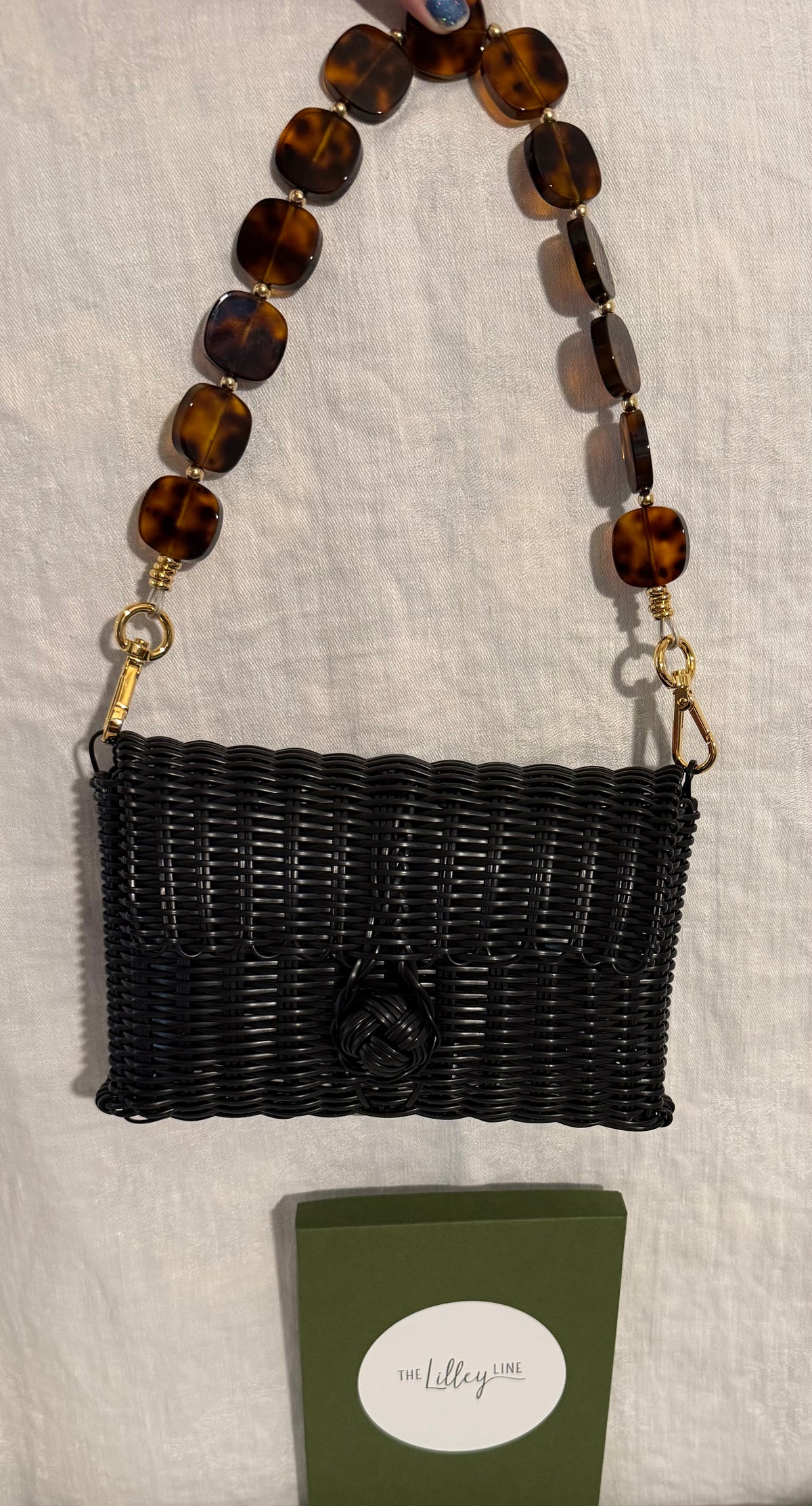 Pochette – Tortoise Shell Tiles in Black