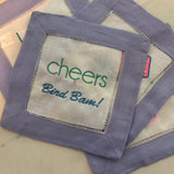Mahjong Linen Cocktail Napkins, Set of 4