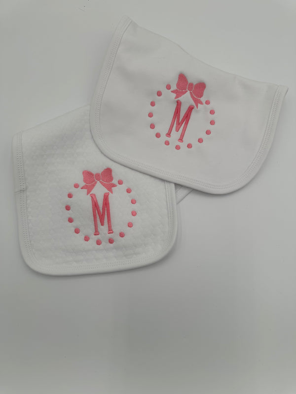 Monogram Custom Baby Burp Cloth