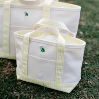 ERNIE Coated Canvas With Buttercup Trim Mini Tote