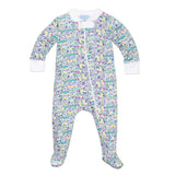 Baby Zip Onesie in Tennis Print