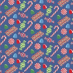 Christmas Candy Blue Pajamas