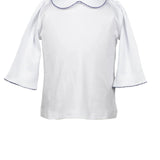 3/4 Sleeve Shirt with Navy