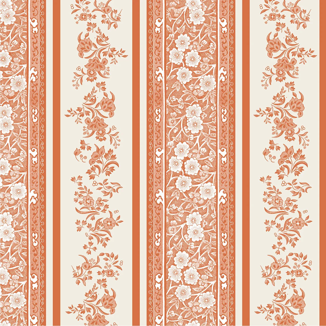 Pumpkin Burleigh Stripe Cocktail Napkins