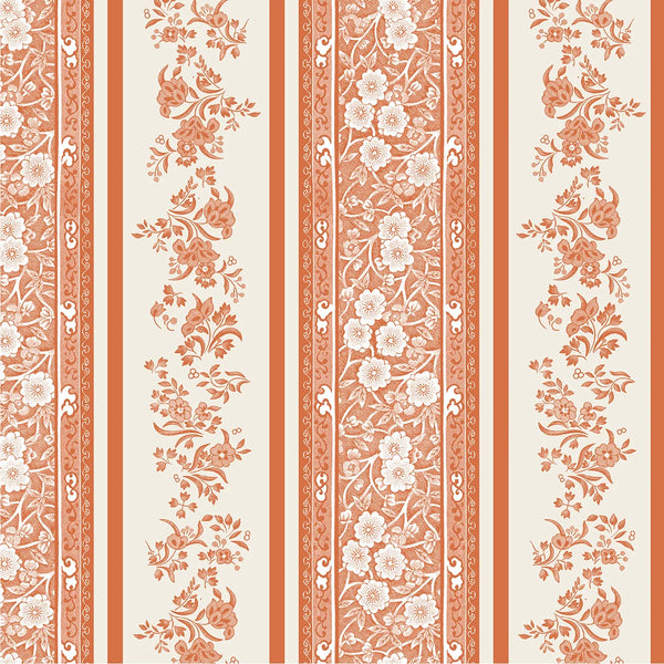Pumpkin Burleigh Stripe Cocktail Napkins