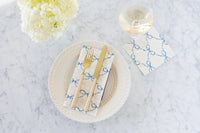 Heirloom Blue Bow Lattice Guest Napkins