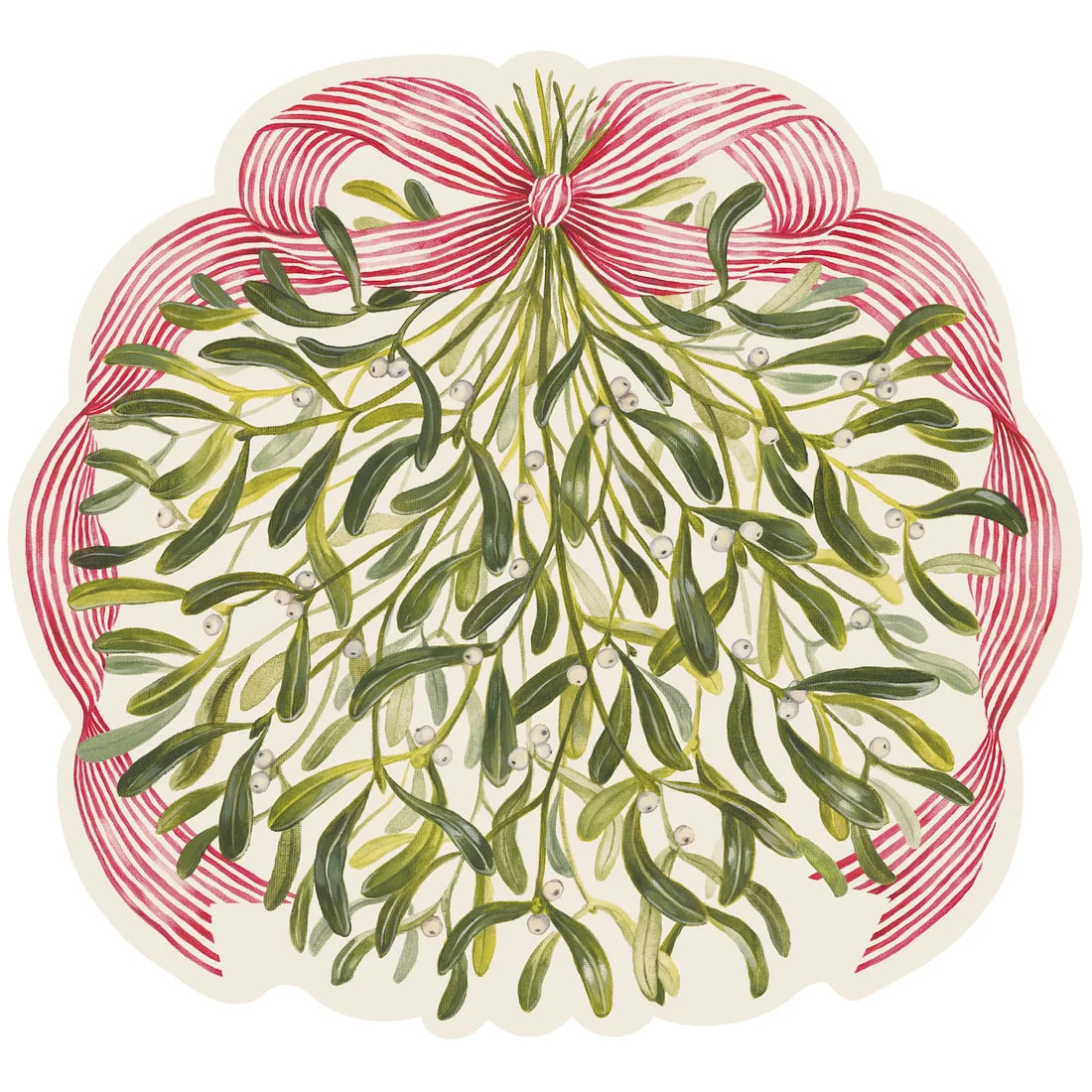 Die-cut Mistletoe Placemat