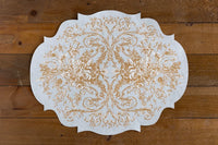 Die-Cut Gilded Scroll Frame Placemat