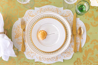 Die-Cut Gilded Scroll Frame Placemat