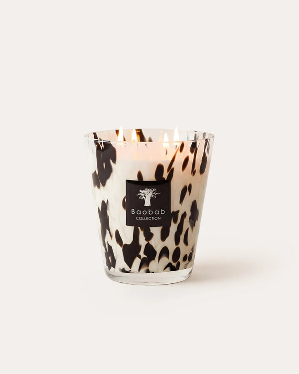 SCENTED CANDLE PEARLS BLACK 