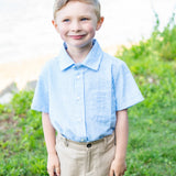 Boys' Seersucker Button Down