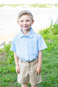 Boys' Seersucker Button Down
