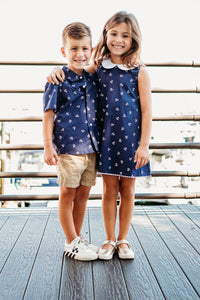 Anchors Away Boys Button Down