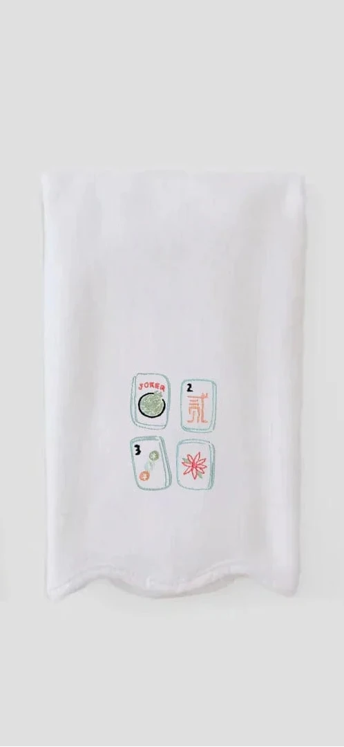Scallop Powder Bath Hand Towel