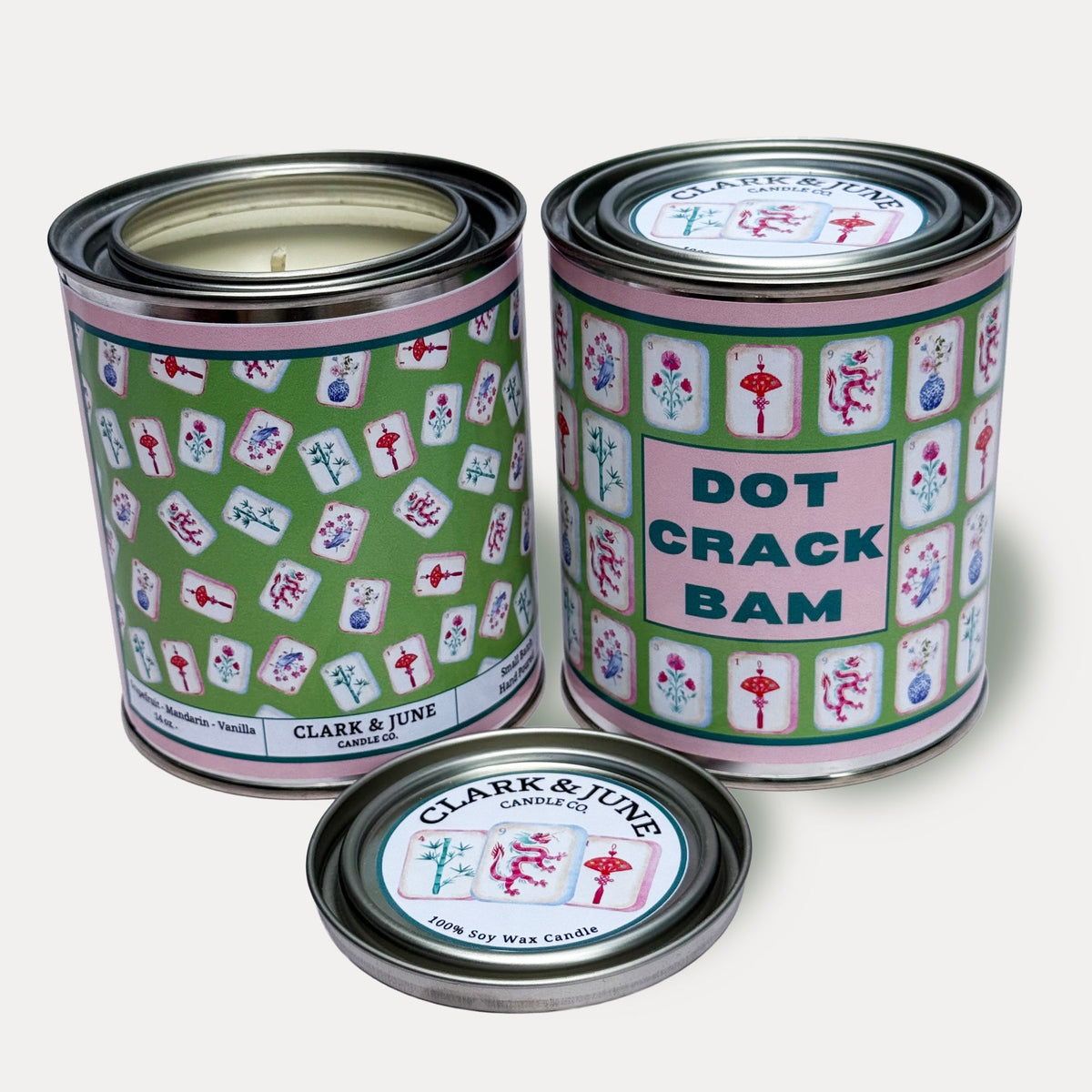 MAHJONG | GRAPEFRUIT - MANDARIN - VANILLA | 14OZ SOY CANDLE