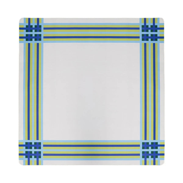 MOD BIRD BAM & PLAID DOUBLE-SIDED MAHJONG MAT