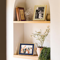 Navy & Gold Bamboo Enamel Photo Frame 5x7