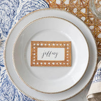 Rattan Weave Place Card