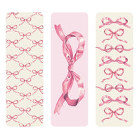 Pink Bow Bookmarks Set of 3