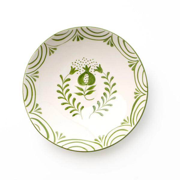 Pomegranate Crest Green Salad Serving Bowl