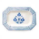 Pomegranate Cobalt Blue Rectangle Serving Platter